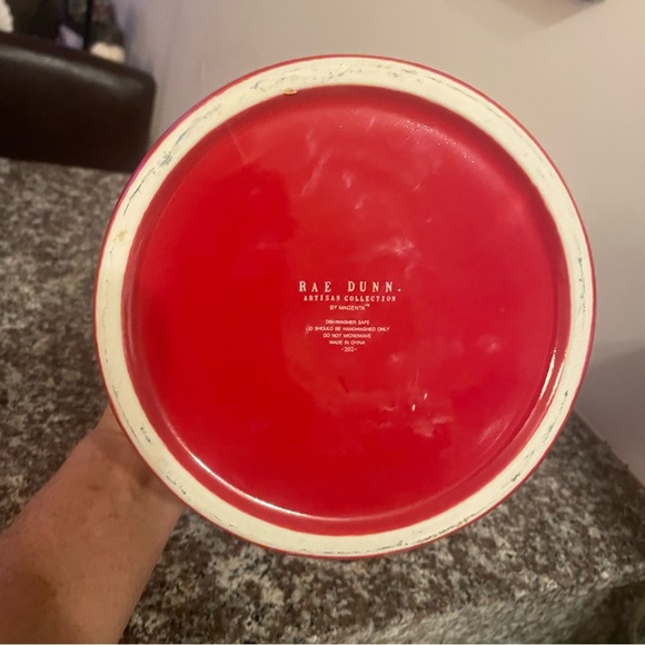 Rae Dunn Red Christmas Treats Canister  New - Picture 6 of 7